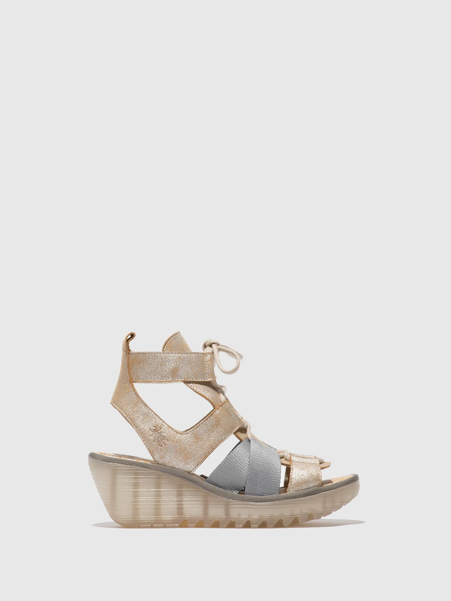 Lace-up Sandals YACA413FLY PEARL sold by Fly London