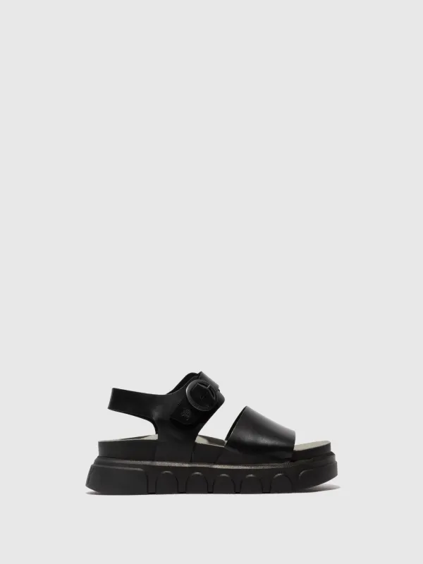 Ankle Strap Sandals CREE947FLY BLACK sold by Fly London