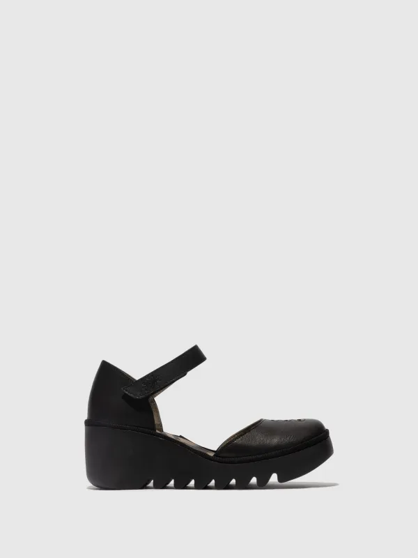 Ankle Strap Sandals BISO305FLY BLACK sold by Fly London