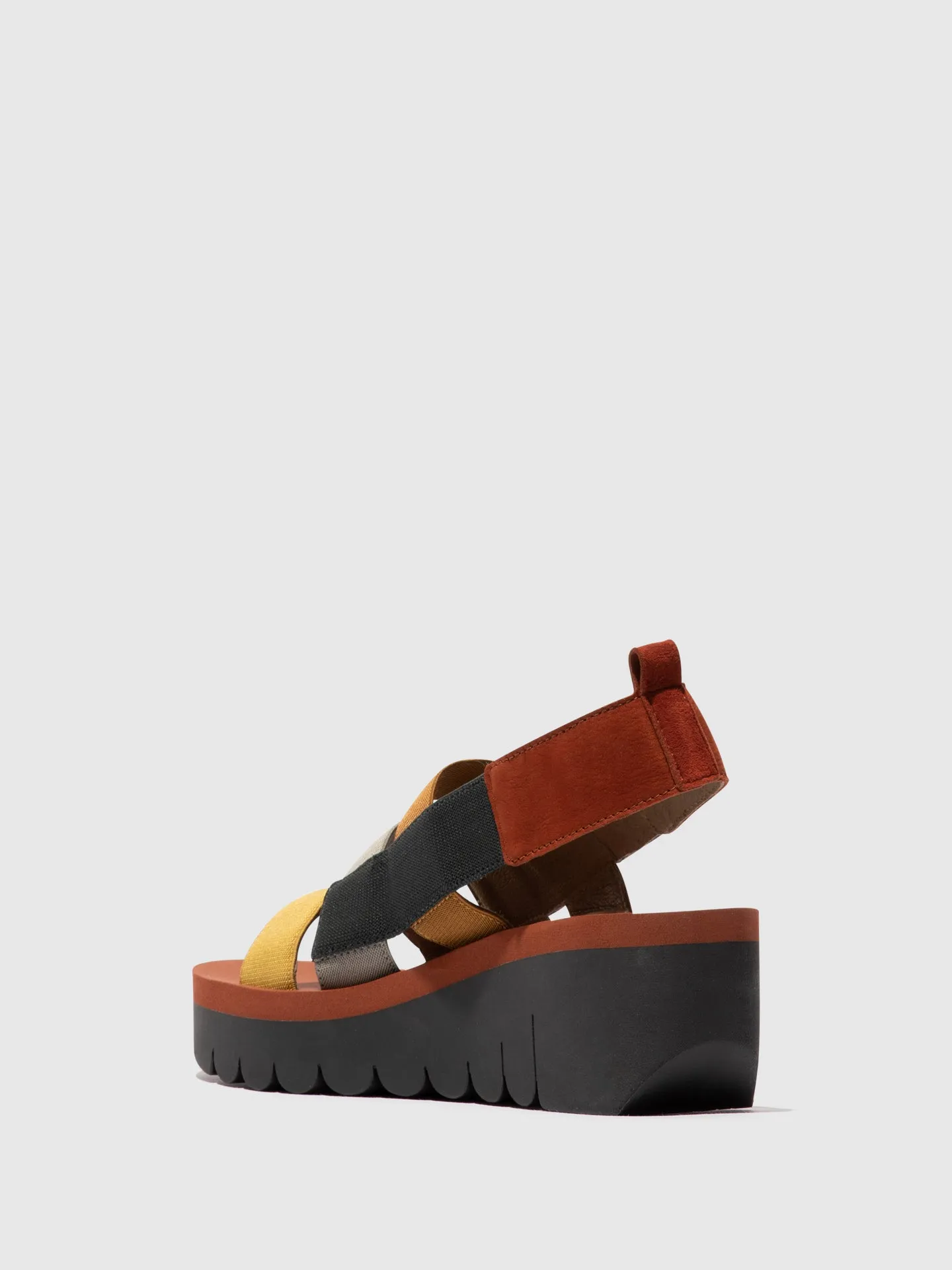 Strappy Sandals YERE847FLY MULTI (BRICK) sold by Fly London product image thumbnail 4