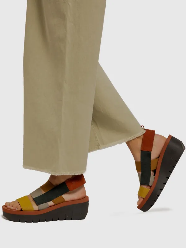 Strappy Sandals YERE847FLY MULTI (BRICK) sold by Fly London