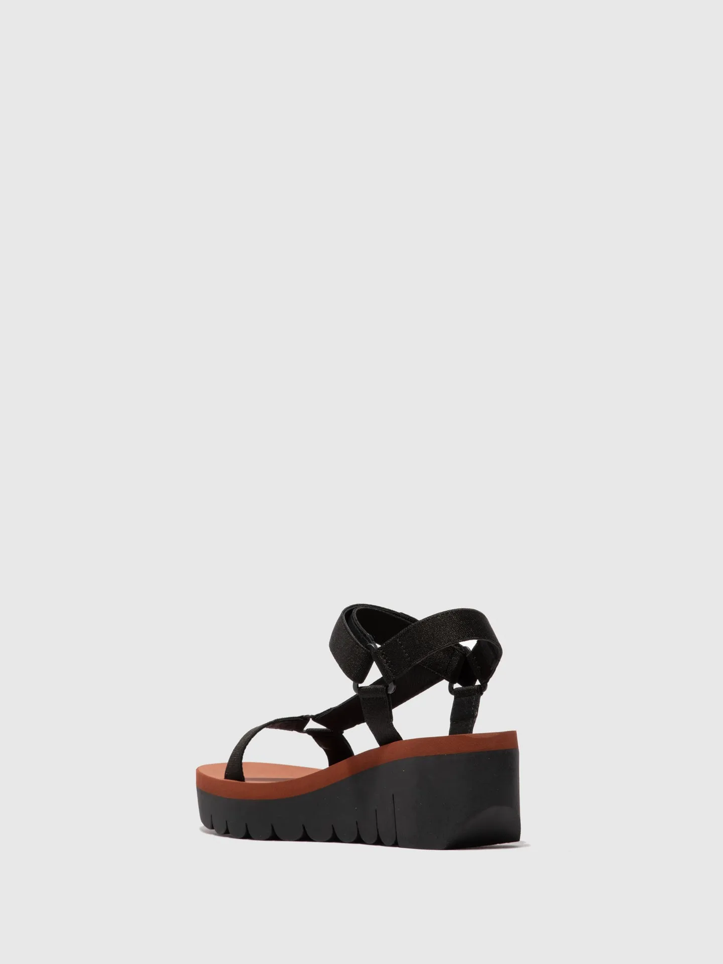 Velcro Sandals YEFA726FLY CUPIDO BLACK (BRICK) sold by Fly London product image thumbnail 3
