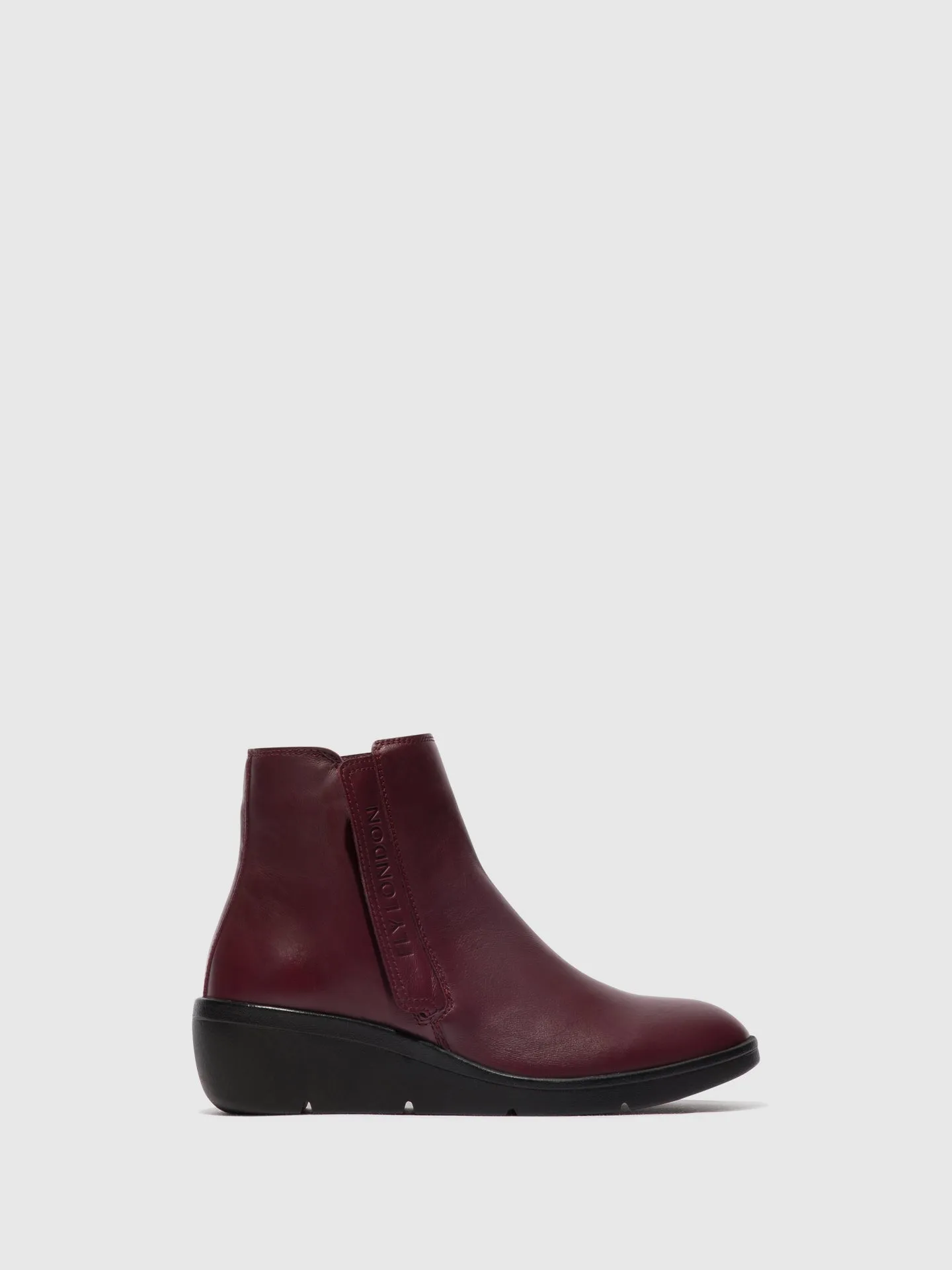 Zip Up Ankle Boots NULA550FLY BORDEAUX sold by Fly London