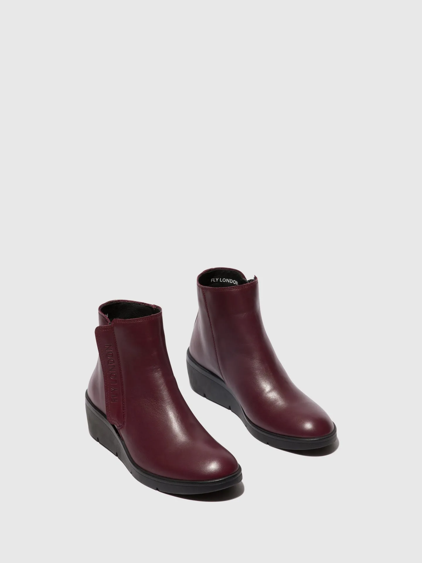 Zip Up Ankle Boots NULA550FLY BORDEAUX sold by Fly London product image thumbnail 2