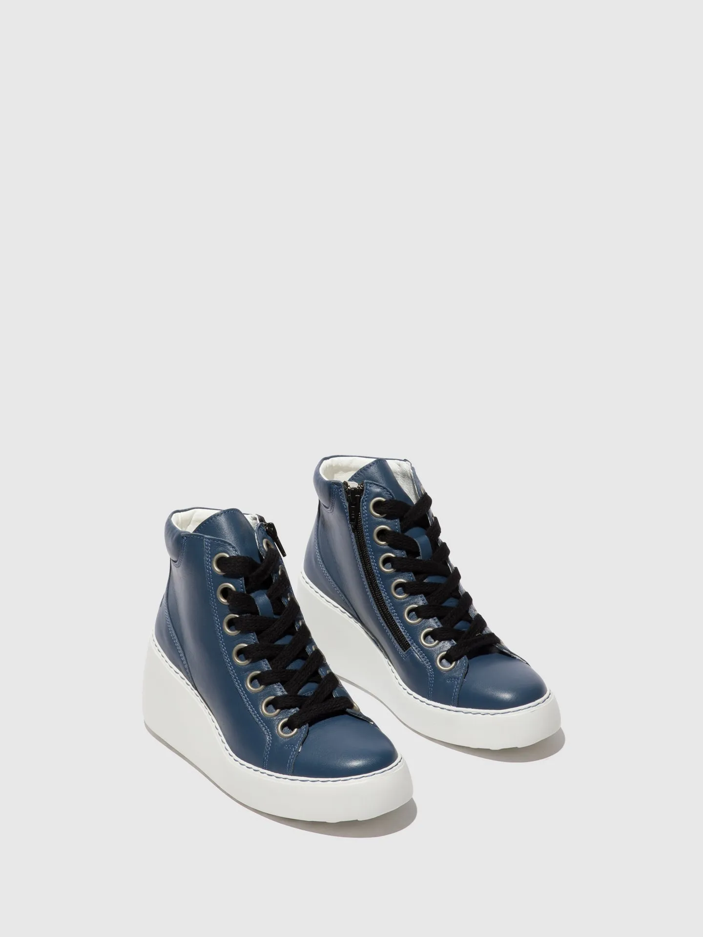 Lace-up Ankle Boots DICE468FLY DENIM (OFFWHITE SOLE) sold by Fly London product image thumbnail 2