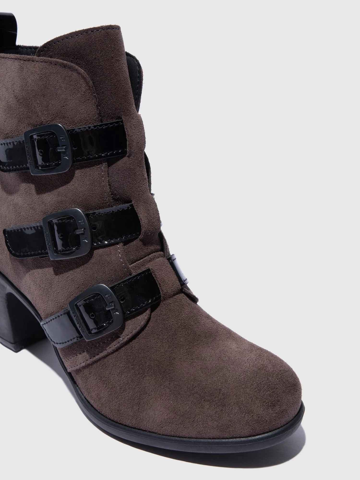 Buckle Ankle Boots KLEA012FLY ANTHRACITE/BLACK sold by Fly London product image thumbnail 4