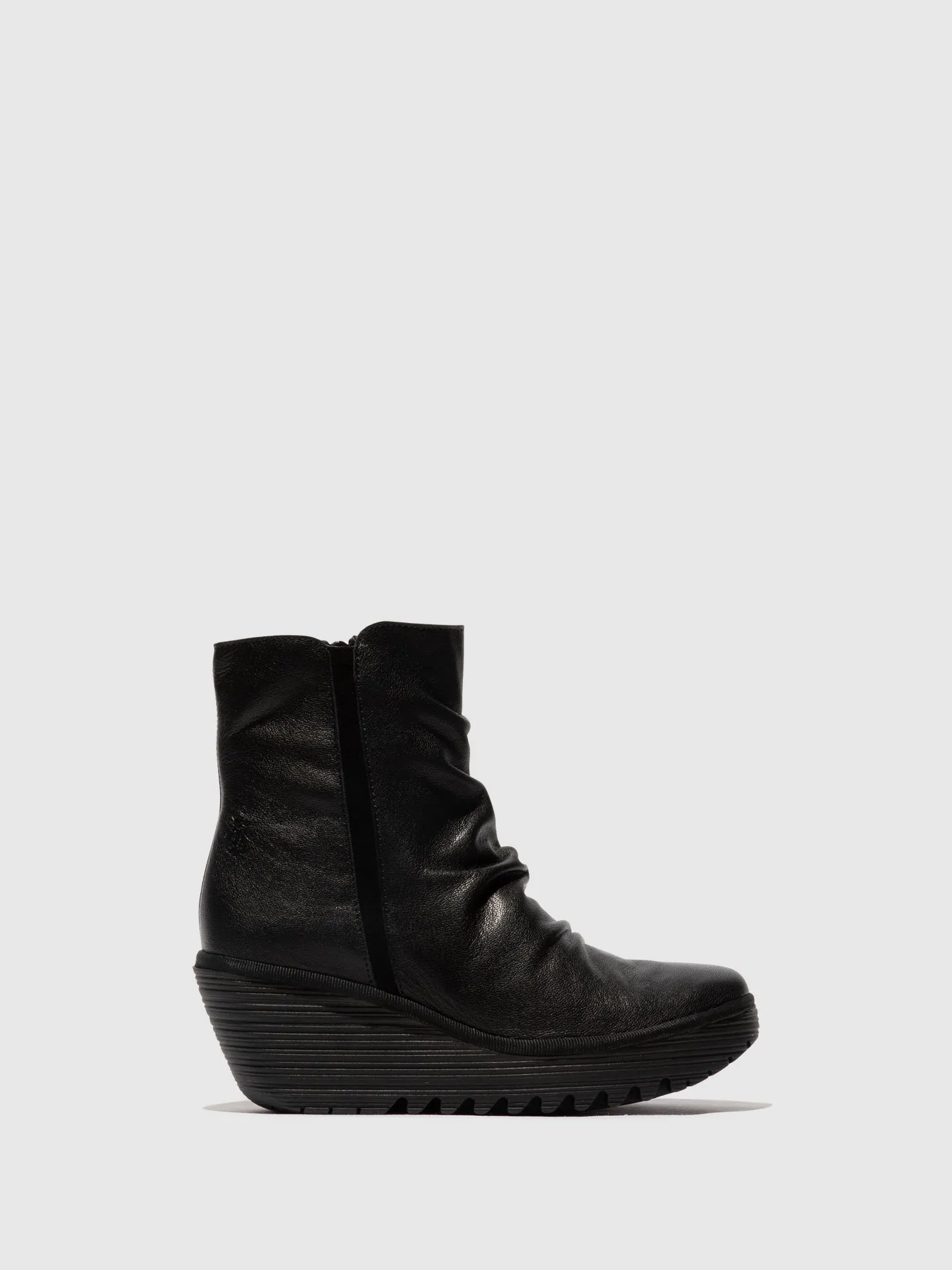 Zip Up Ankle Boots YOPA461FLY BLACK sold by Fly London