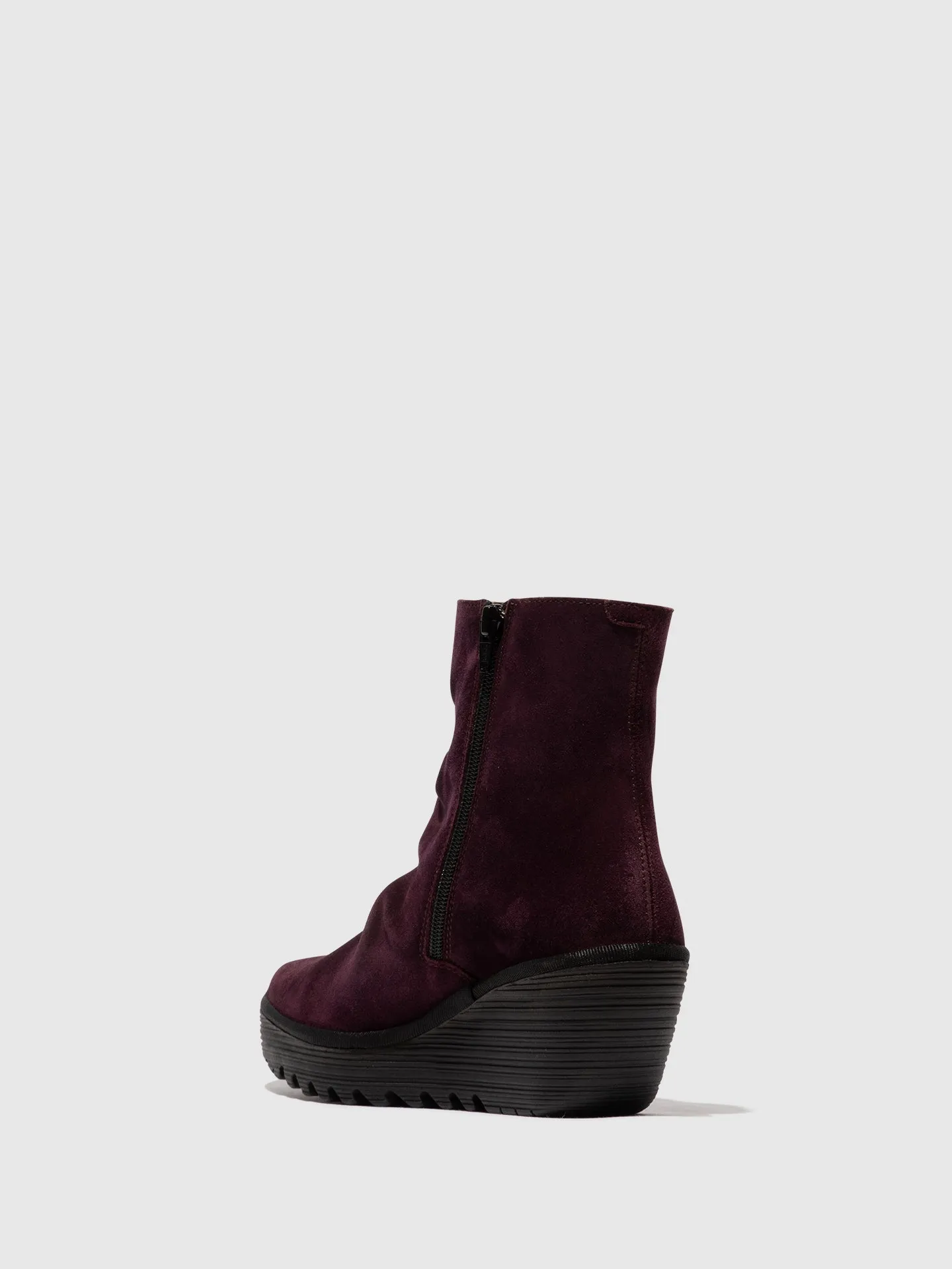 Zip Up Ankle Boots YOPA461FLY PURPLE/BLACK sold by Fly London product image thumbnail 3