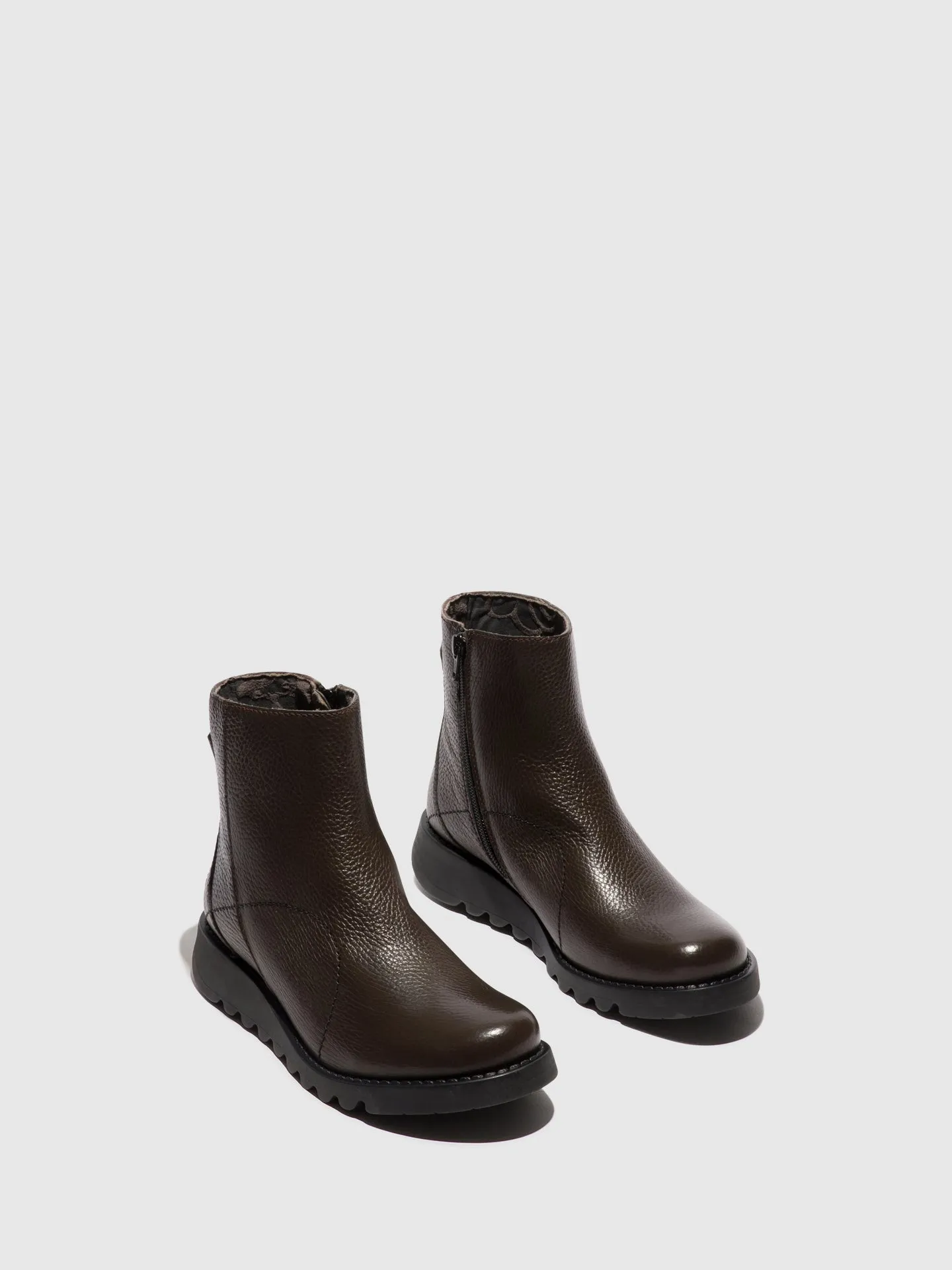 Zip Up Ankle Boots SAGU014FLY CHESTNUT sold by Fly London product image thumbnail 2
