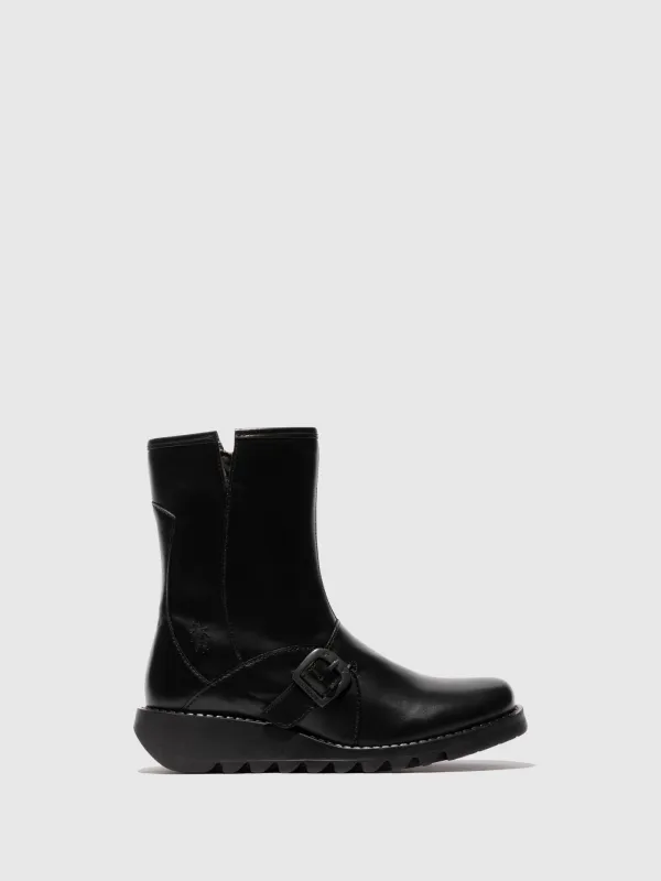 Buckle Ankle Boots SABE013FLY BLACK sold by Fly London