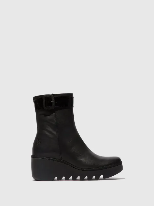 Zip Up Ankle Boots BEPP396FLY ARKANSAS/ATLANTIS BLACK sold by Fly London
