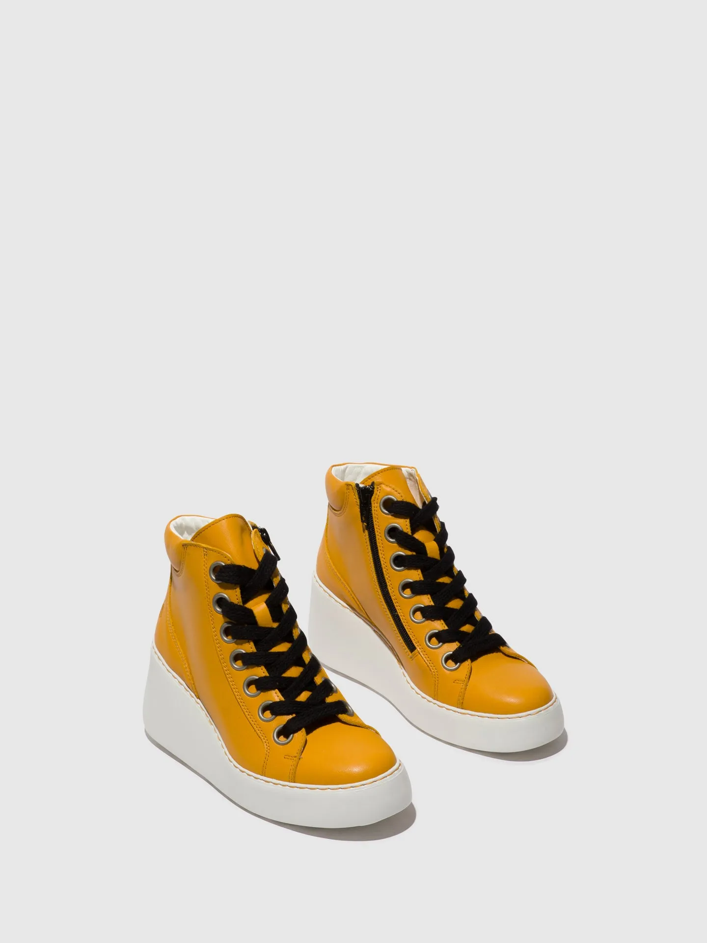 Lace-up Ankle Boots DICE468FLY MUSTARD (OFFWHITE SOLE) sold by Fly London product image thumbnail 2