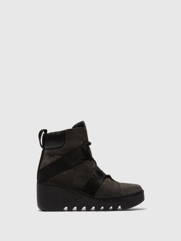 Lace-up Ankle Boots BLOM460FLY DIESEL/BLACK sold by Fly London