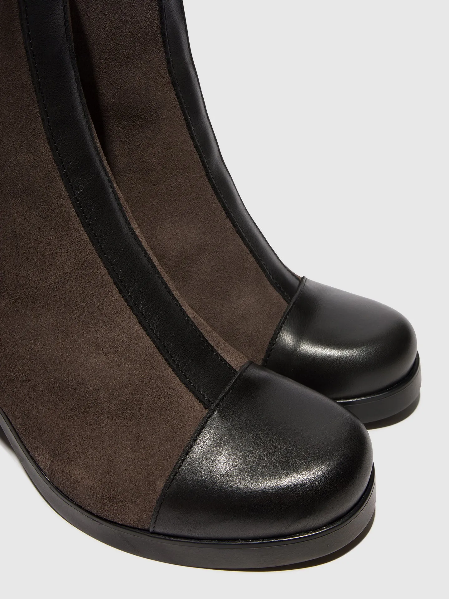 Zip Up Ankle Boots STIR985FLY BLACK/ANTHRACITE sold by Fly London product image thumbnail 4