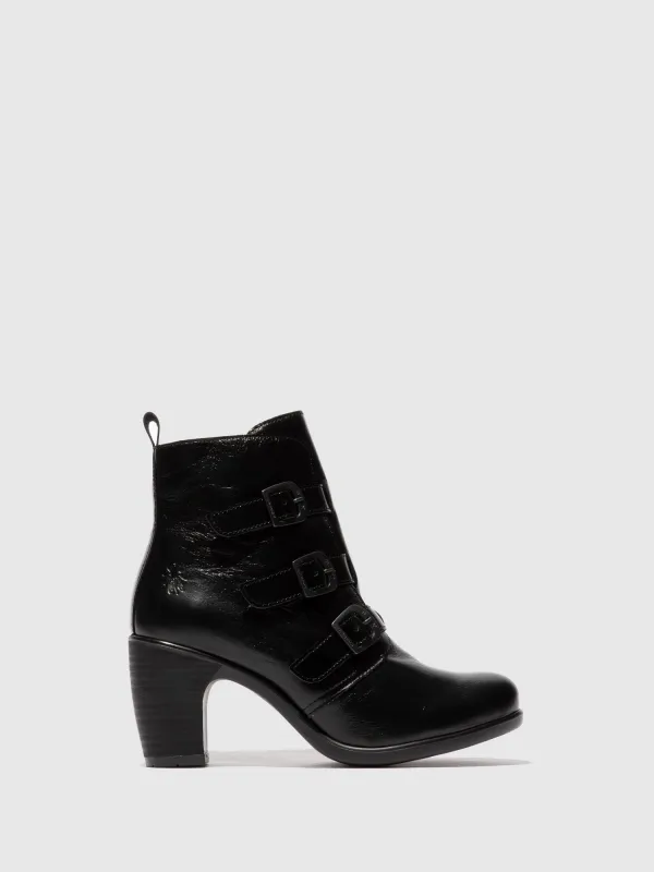 Buckle Ankle Boots KLEA012FLY BLACK sold by Fly London