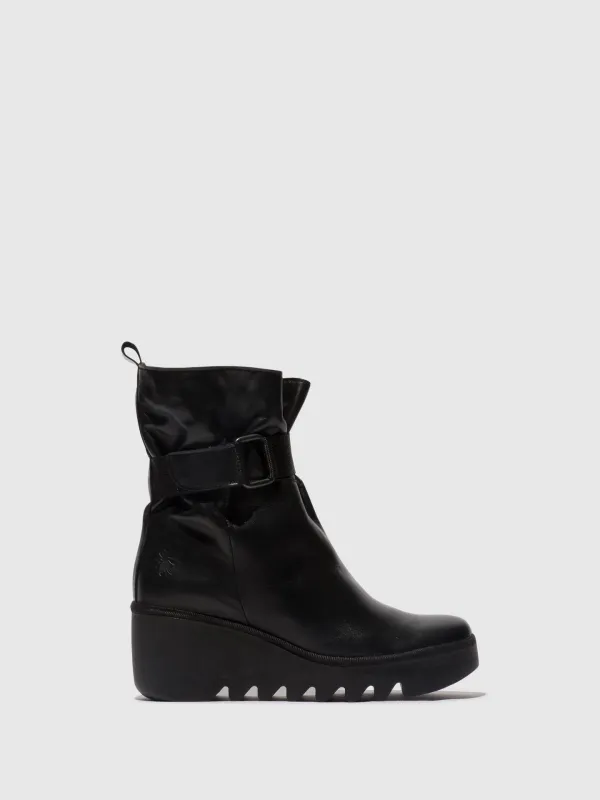 Buckle Ankle Boots BLIT453FLY BLACK sold by Fly London
