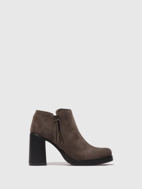 Zip Up Ankle Boots SHAR986FLY ANTHRACITE sold by Fly London
