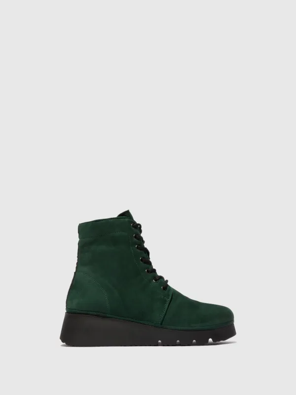 Lace-up Ankle Boots PALL404FLY FOREST GREEN sold by Fly London