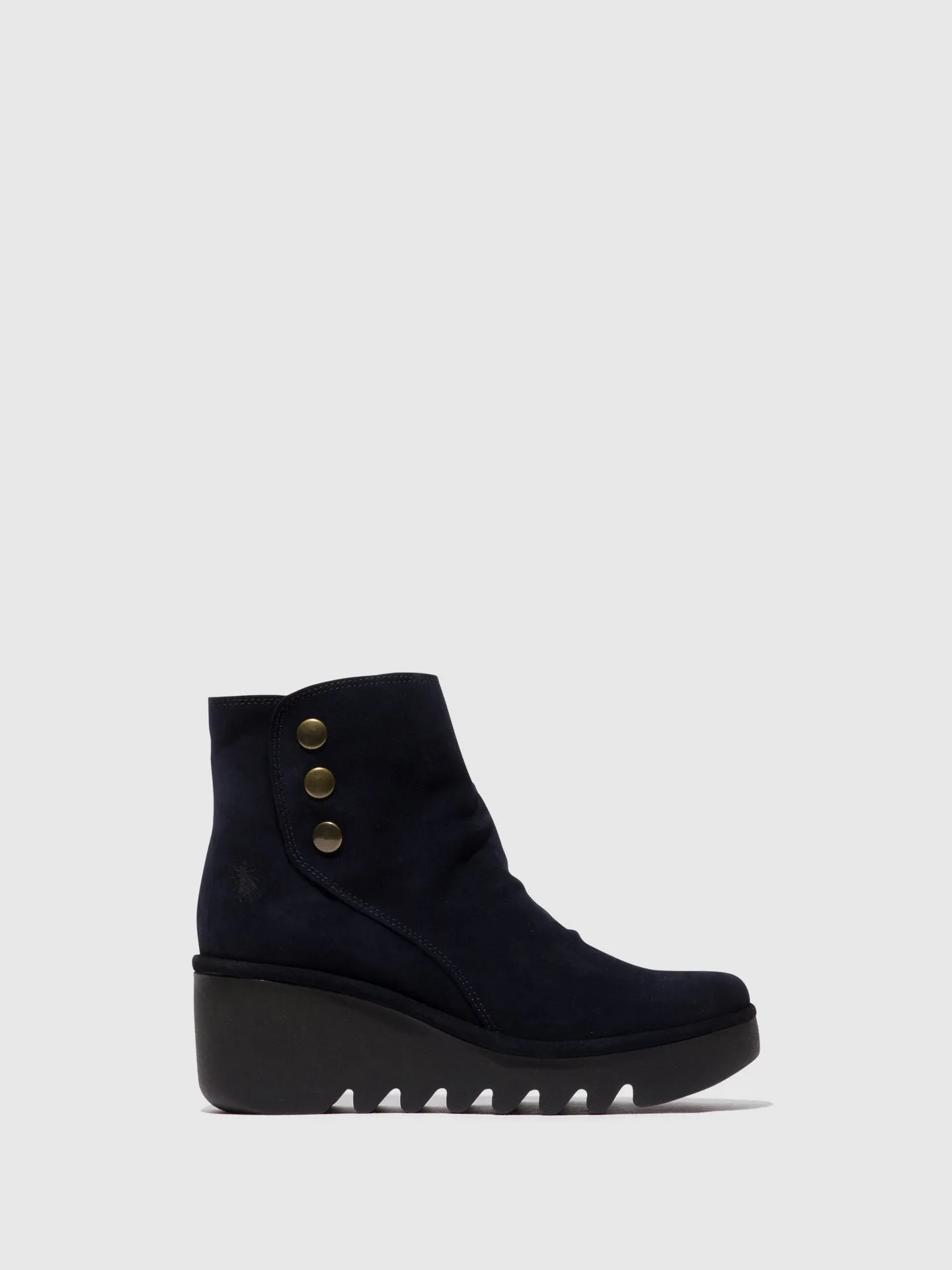 Zip Up Ankle Boots BROM344FLY NAVY sold by Fly London