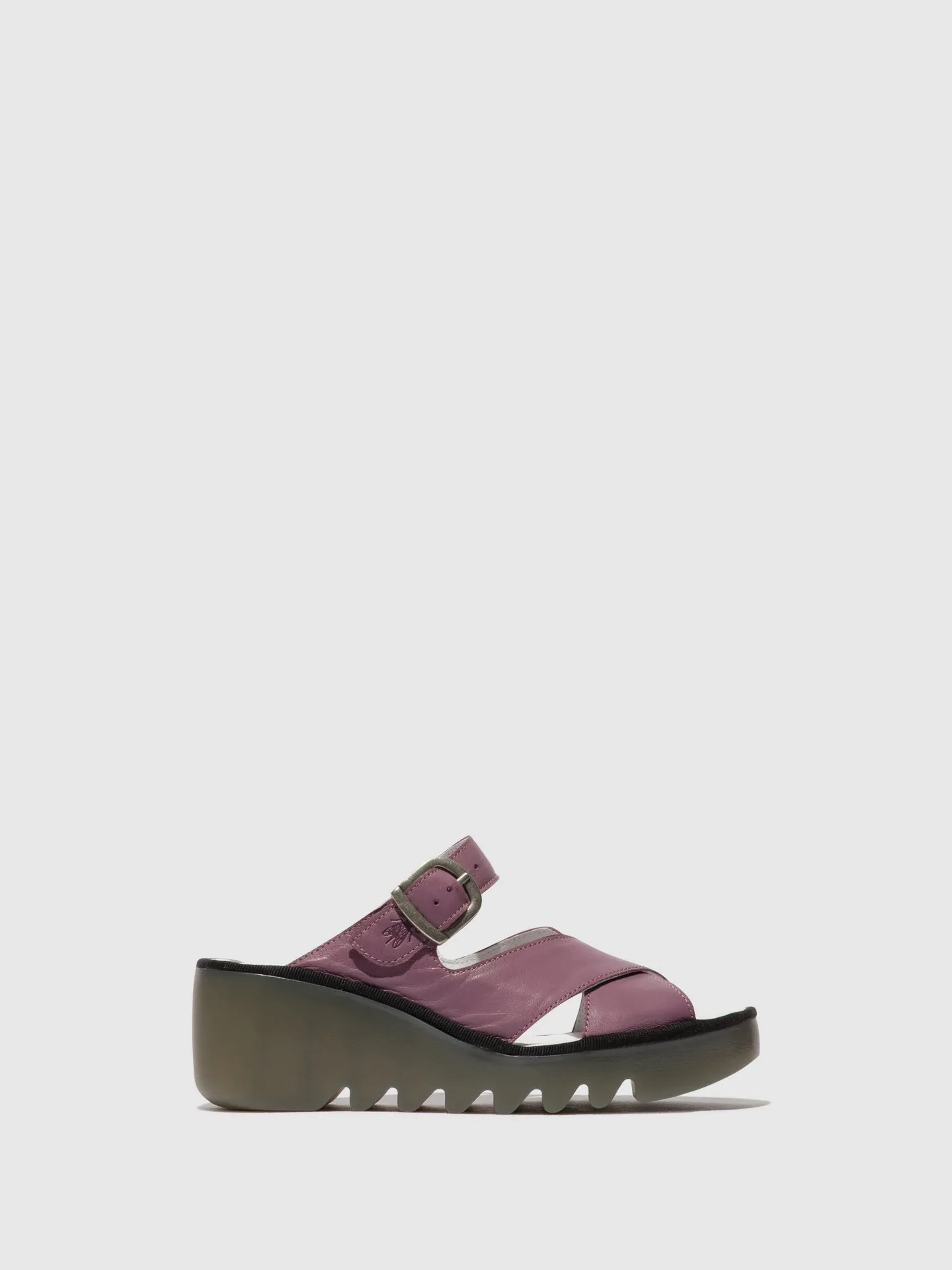 Wedge Mules BOCY409FLY VIOLET sold by Fly London