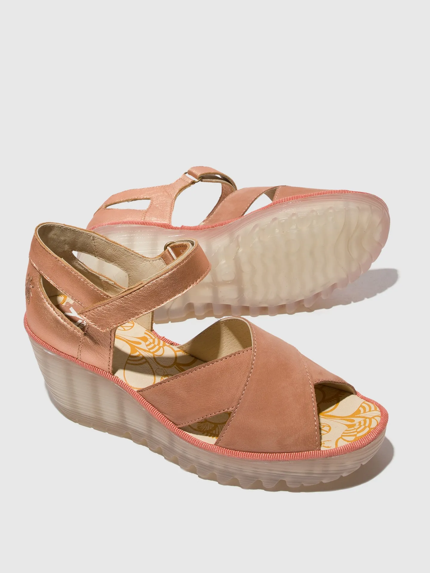Ankle Strap Sandals YENT365FLY PINK/BLUSH GOLD sold by Fly London product image thumbnail 4