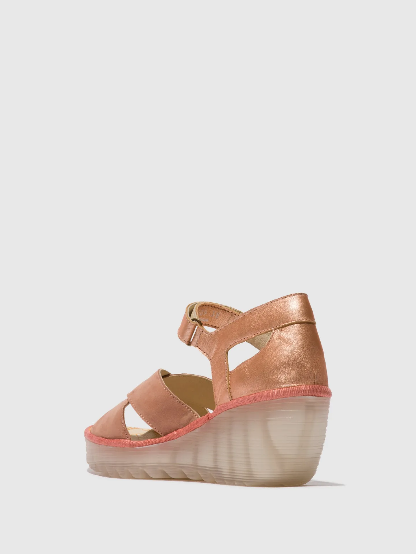Ankle Strap Sandals YENT365FLY PINK/BLUSH GOLD sold by Fly London product image thumbnail 3