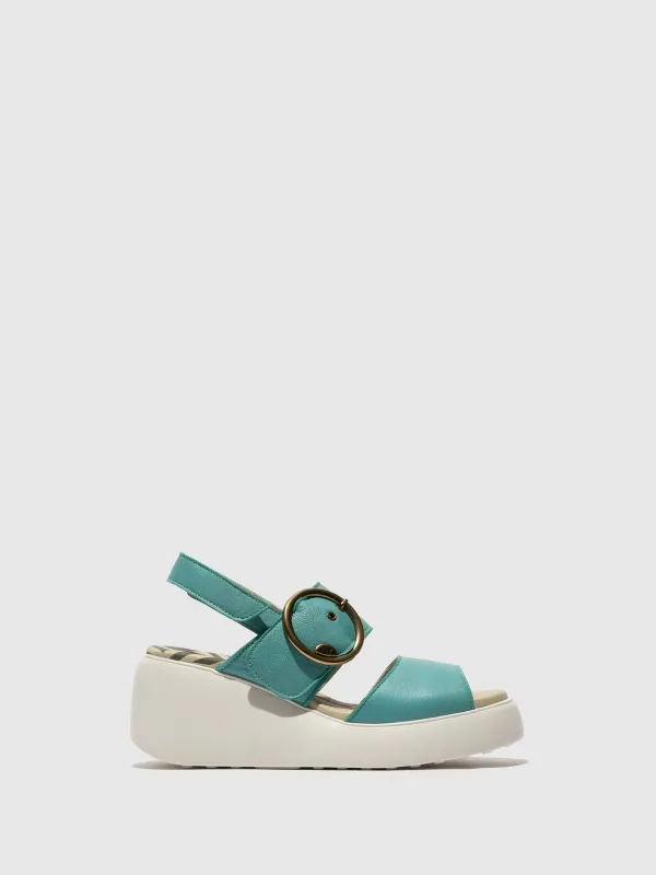 Sling-Back Sandals DIGO939FLY TURQUOISE sold by Fly London