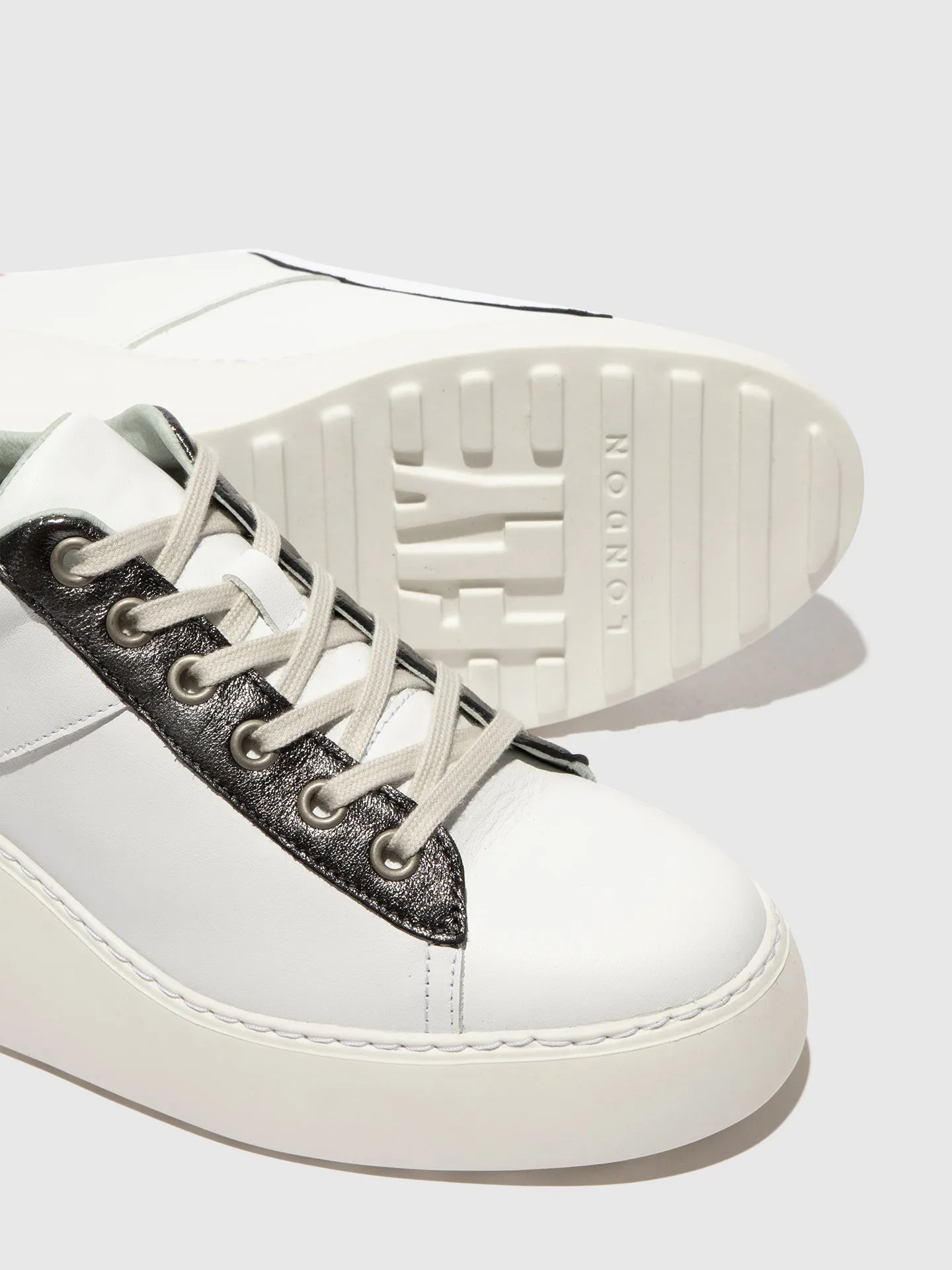 Lace-up Trainers DELF580FLY WHITE/GRAPHITE/MYNT sold by Fly London product image thumbnail 4