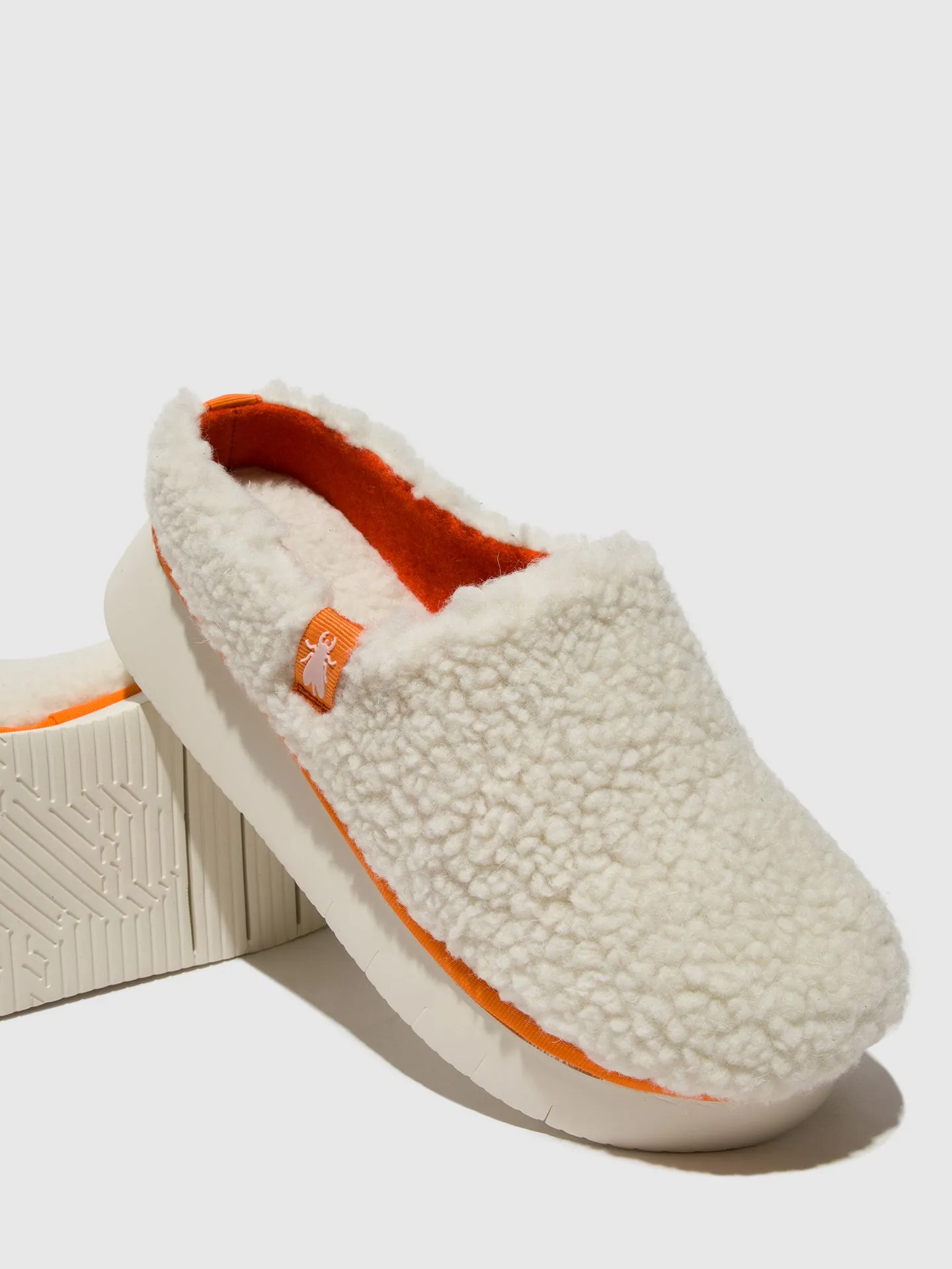 Round Toe Clogs CAFE360FLY OFFWHITE (ORANGE) sold by Fly London product image thumbnail 4