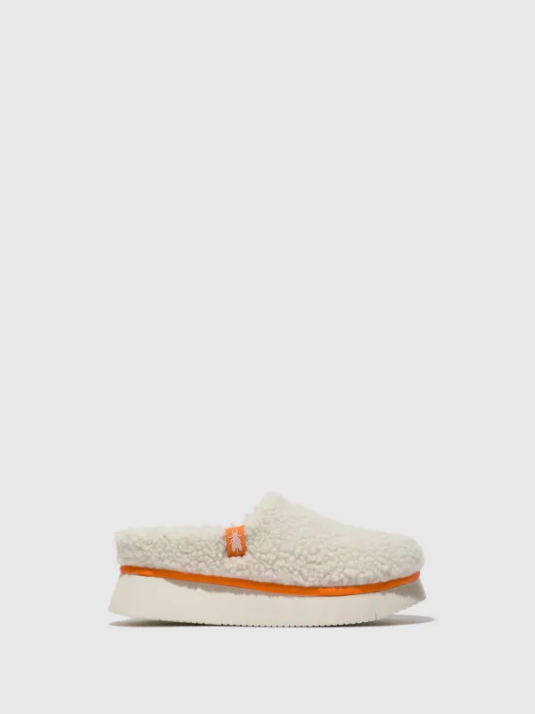 Round Toe Clogs CAFE360FLY OFFWHITE (ORANGE) made by Fly London