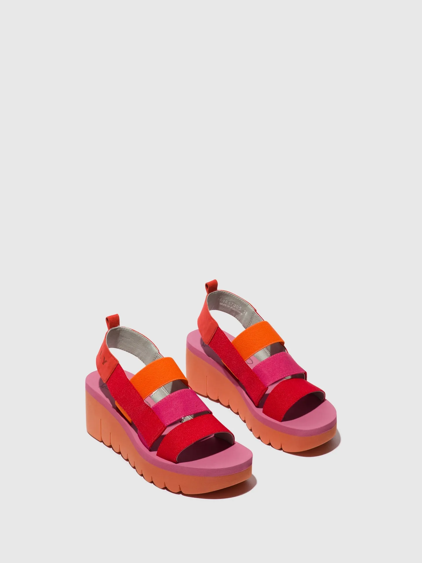 Strappy Sandals YERE847FLY RED/ORANGE (ROSE) sold by Fly London product image thumbnail 2