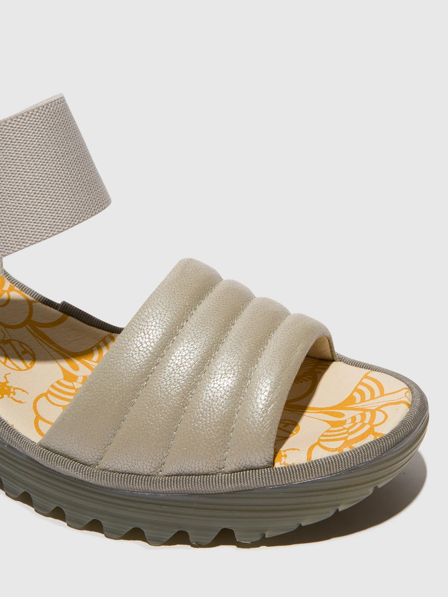 Sling-Back Sandals YIKO414FLY SILVER/OFFWHITE sold by Fly London product image thumbnail 4