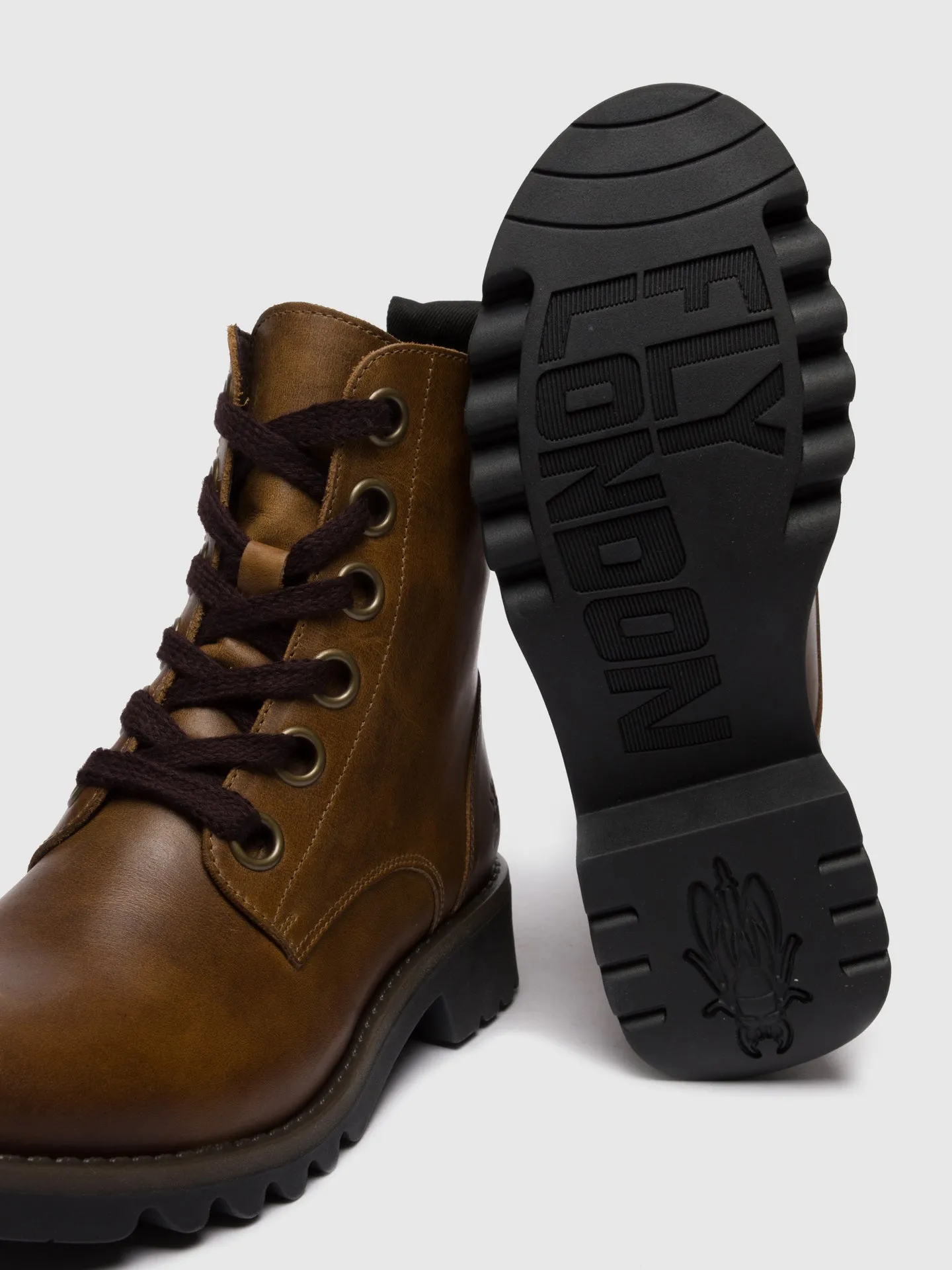 Lace-up Ankle Boots RAGI539FLY RUG CAMEL sold by Fly London product image thumbnail 4