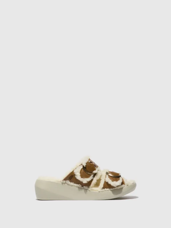 Slip-on Sandals BUGA902FLY CAMEL sold by Fly London