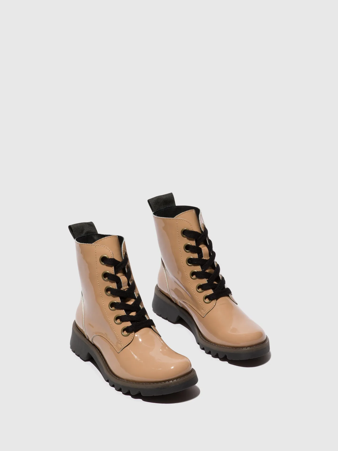 Lace-up Ankle Boots RAGI539FLY CAPUCCINO (BLACK SOLE) sold by Fly London product image thumbnail 2