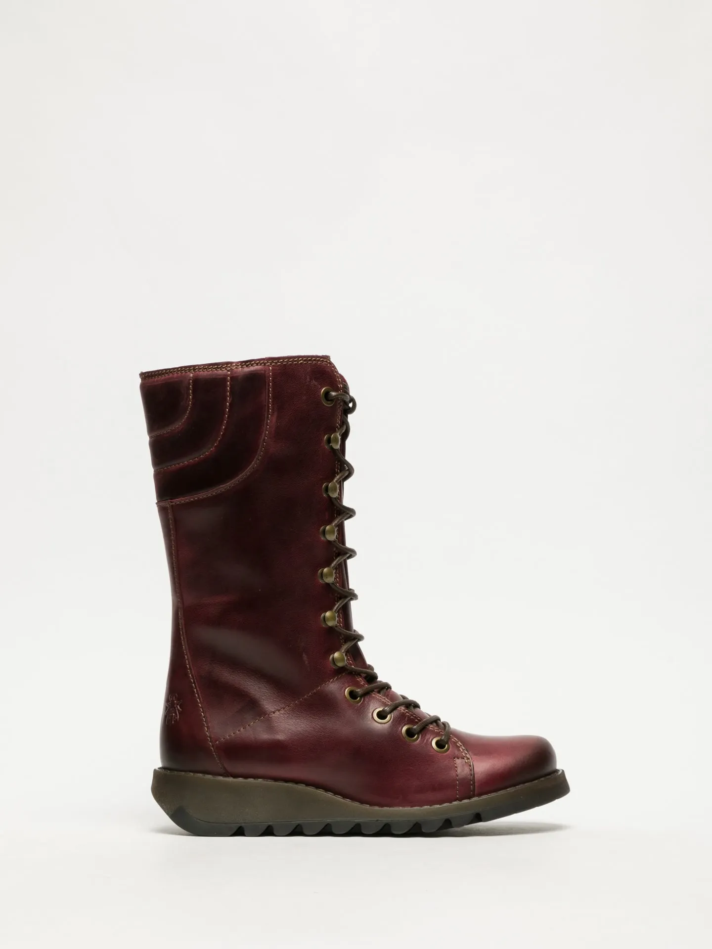 DarkRed Lace-up Boots sold by Fly London
