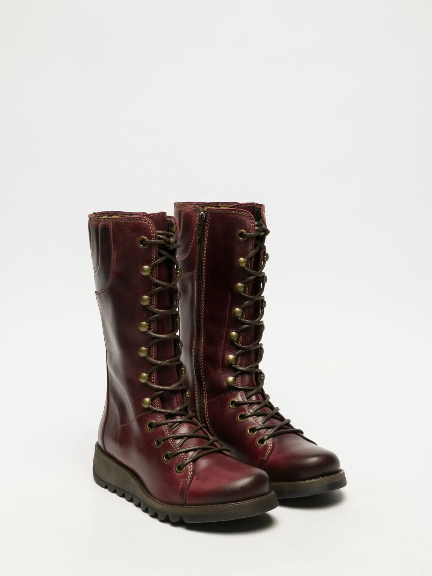 DarkRed Lace-up Boots sold by Fly London product image thumbnail 2