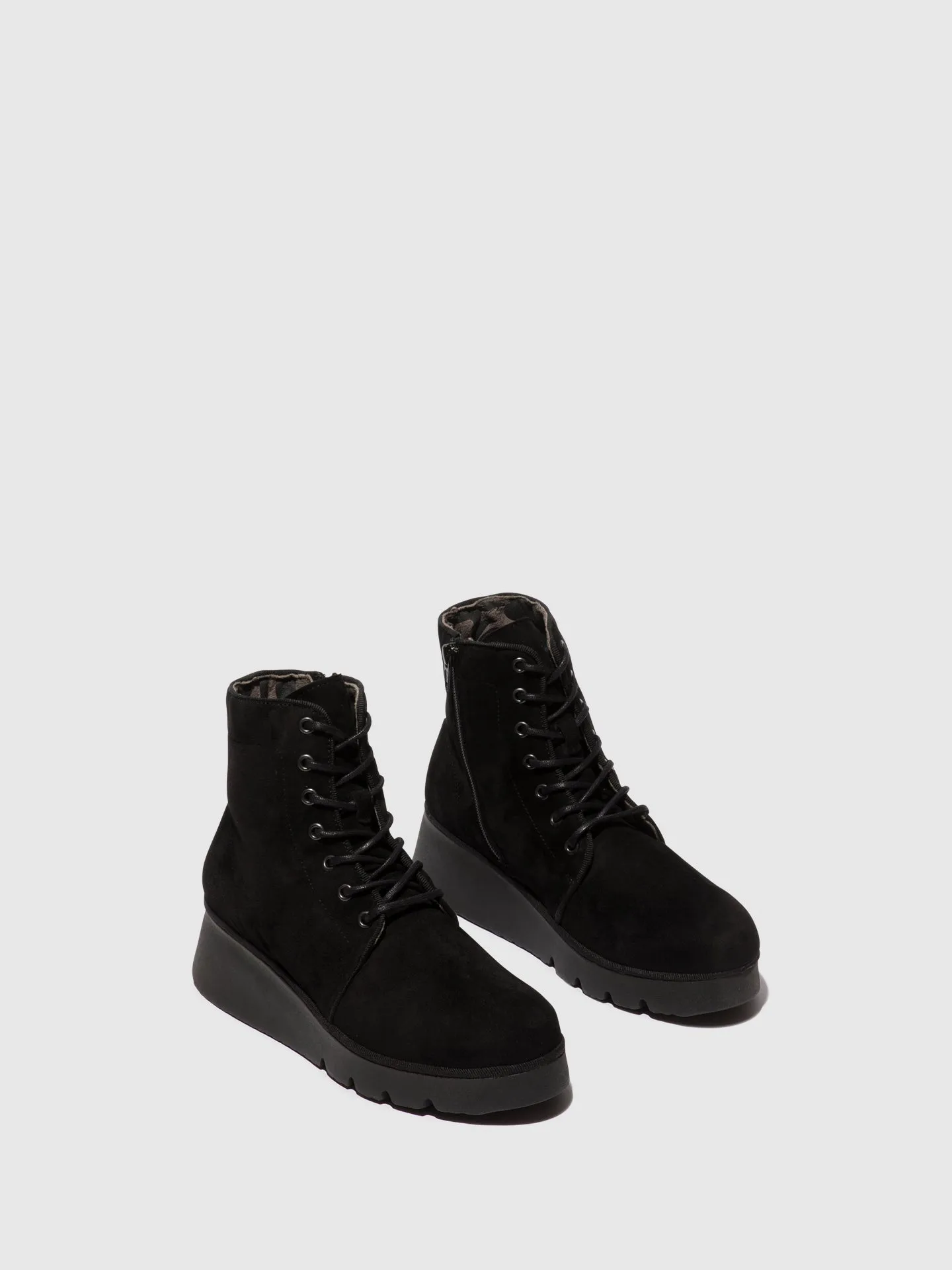 Lace-up Ankle Boots PALL404FLY KID SUEDE BLACK sold by Fly London product image thumbnail 2