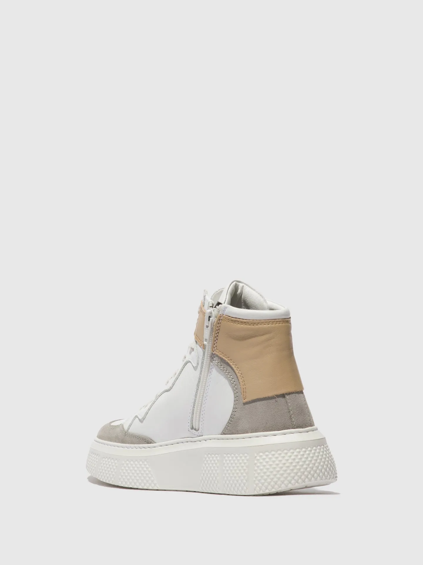Lace-up Trainers EPPE531FLY CONCRETE/WHITE/BEIGE sold by Fly London product image thumbnail 3