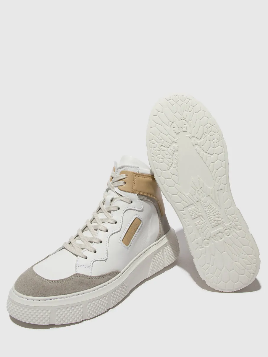 Lace-up Trainers EPPE531FLY CONCRETE/WHITE/BEIGE sold by Fly London product image thumbnail 4