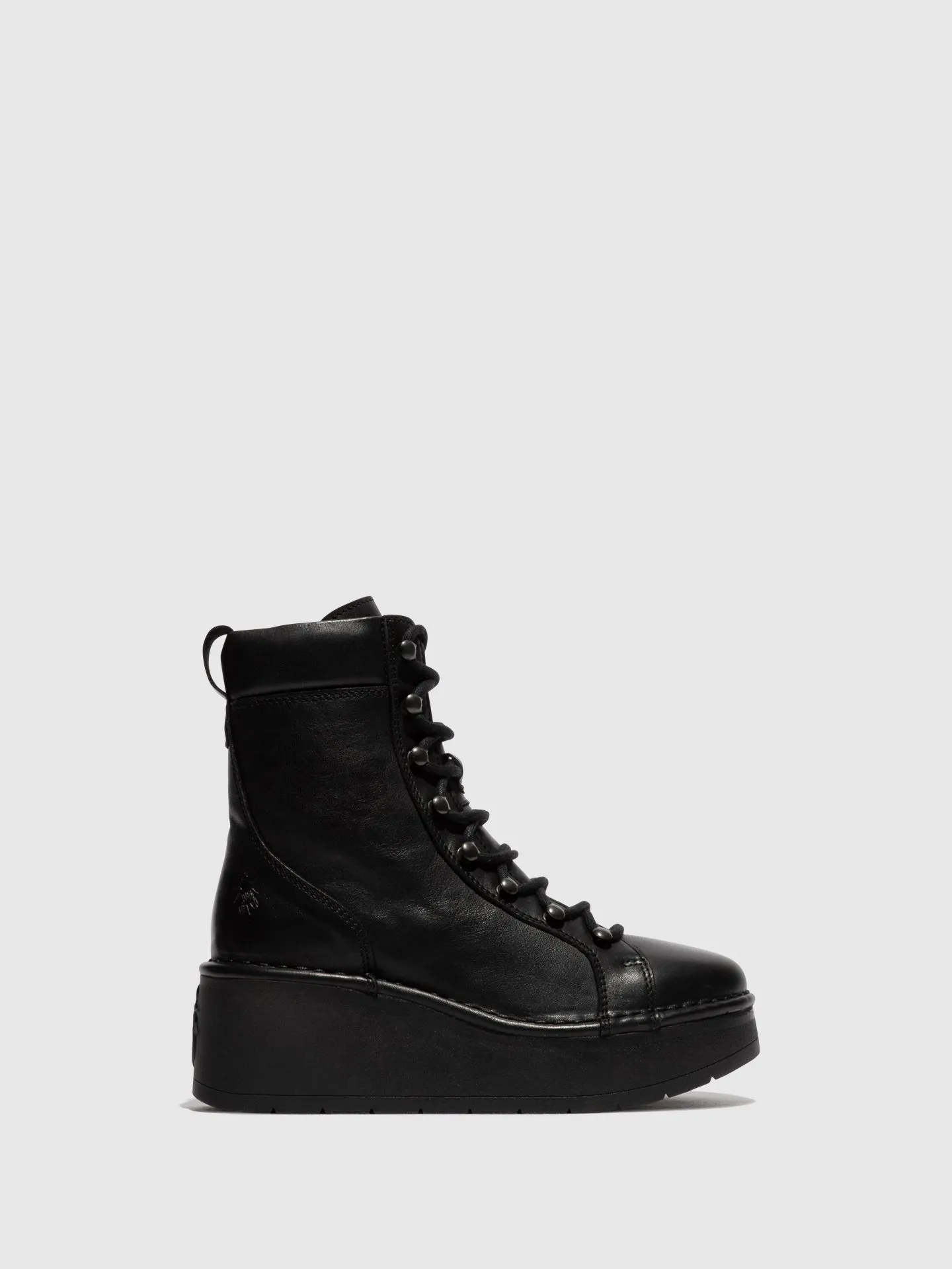 Lace-up Ankle Boots HAND247FLY BLACK sold by Fly London