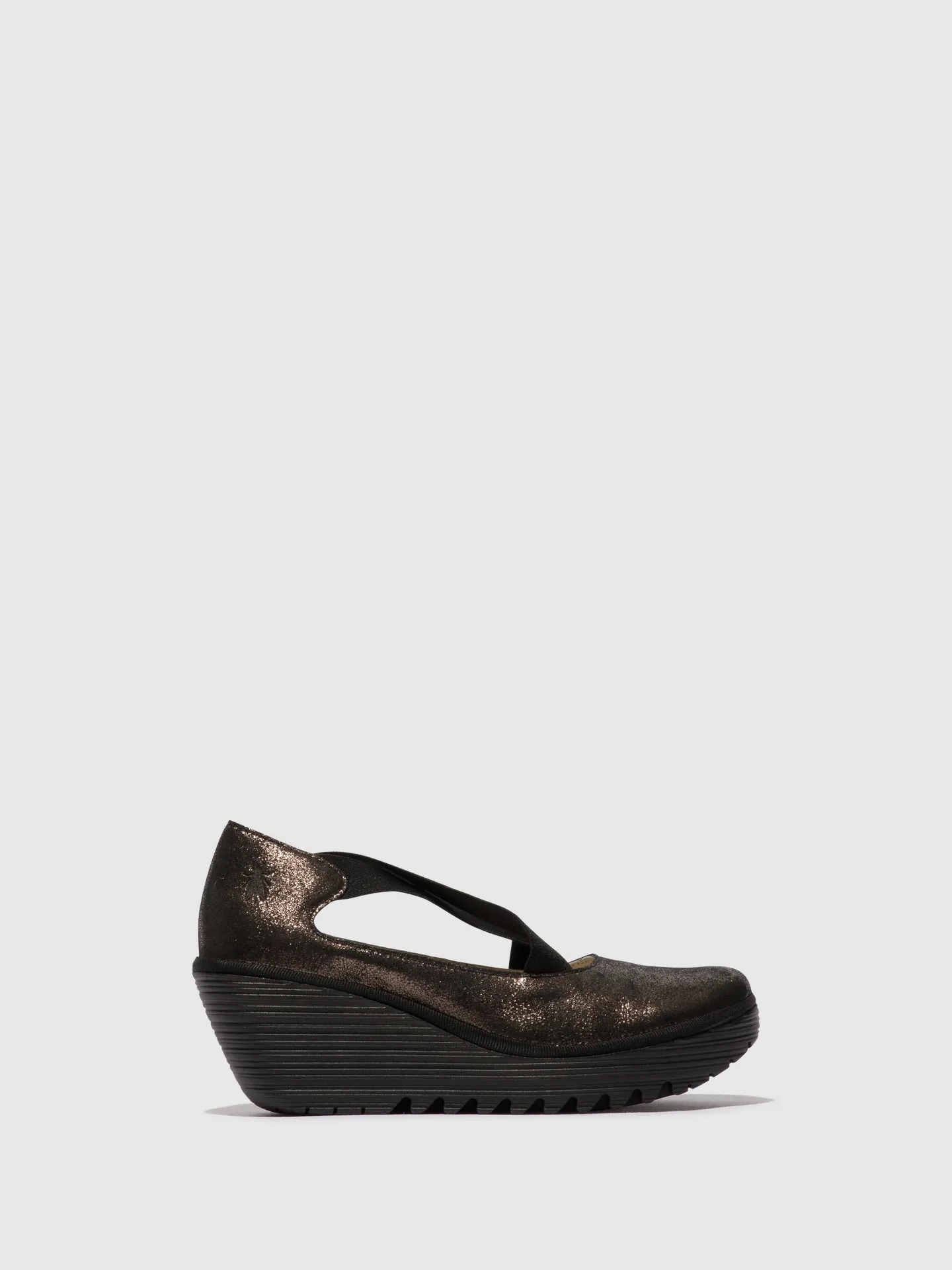 Elasticated Shoes YOLY402FLY GRAPHITE sold by Fly London