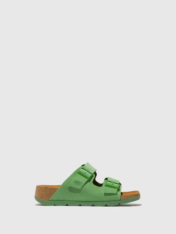 Buckle Sandals CAJA721FLY LIME GREEN sold by Fly London
