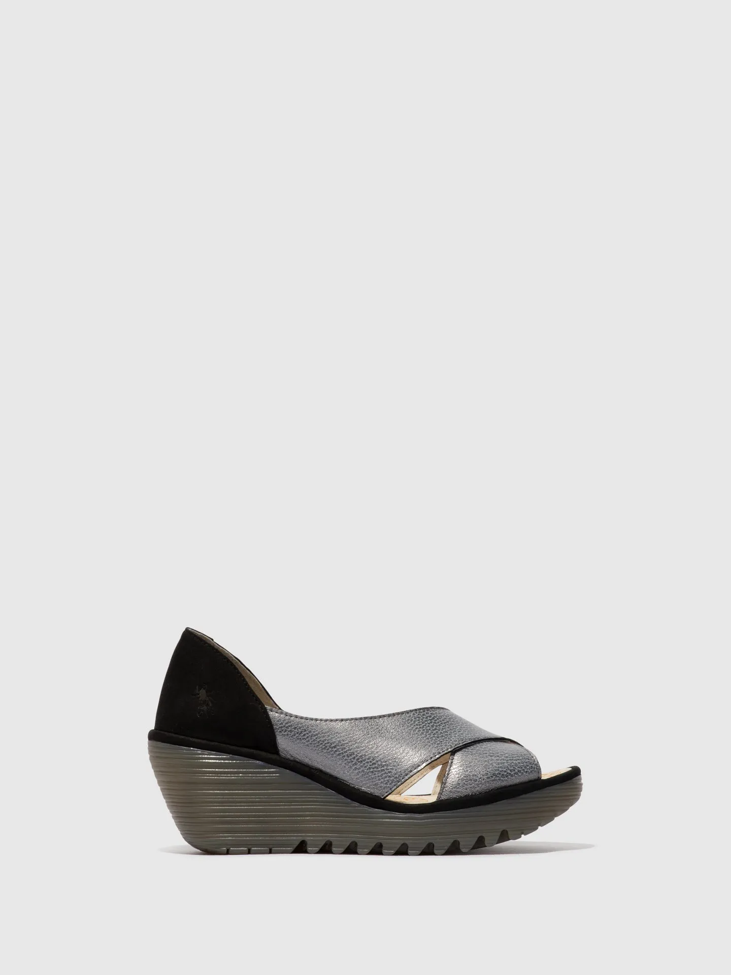 Crossover Sandals YOMA307FLY GREY/BLACK sold by Fly London