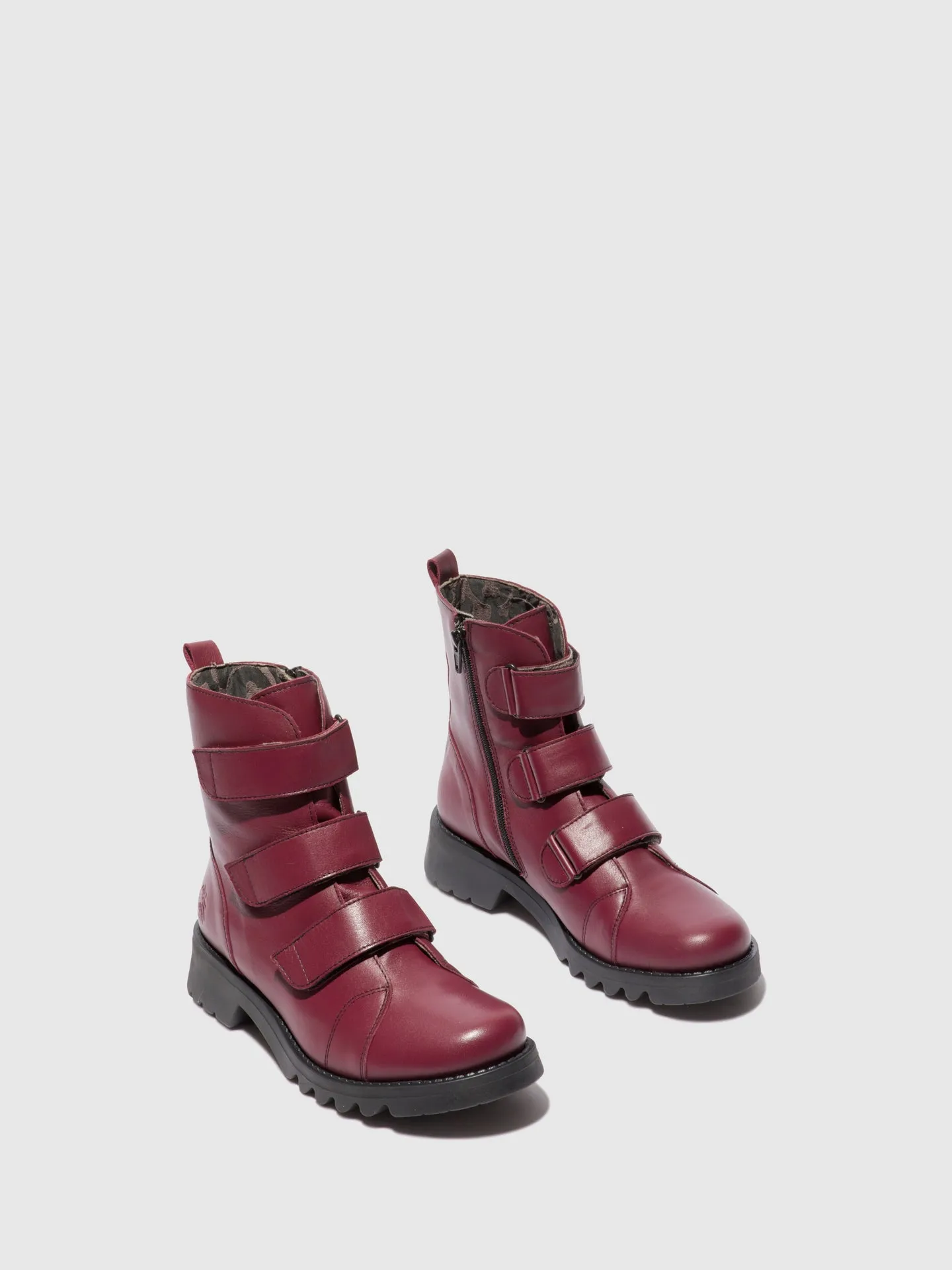 Velcro Ankle Boots RACH790FLY LEATHER WINE(BLACK) sold by Fly London product image thumbnail 2