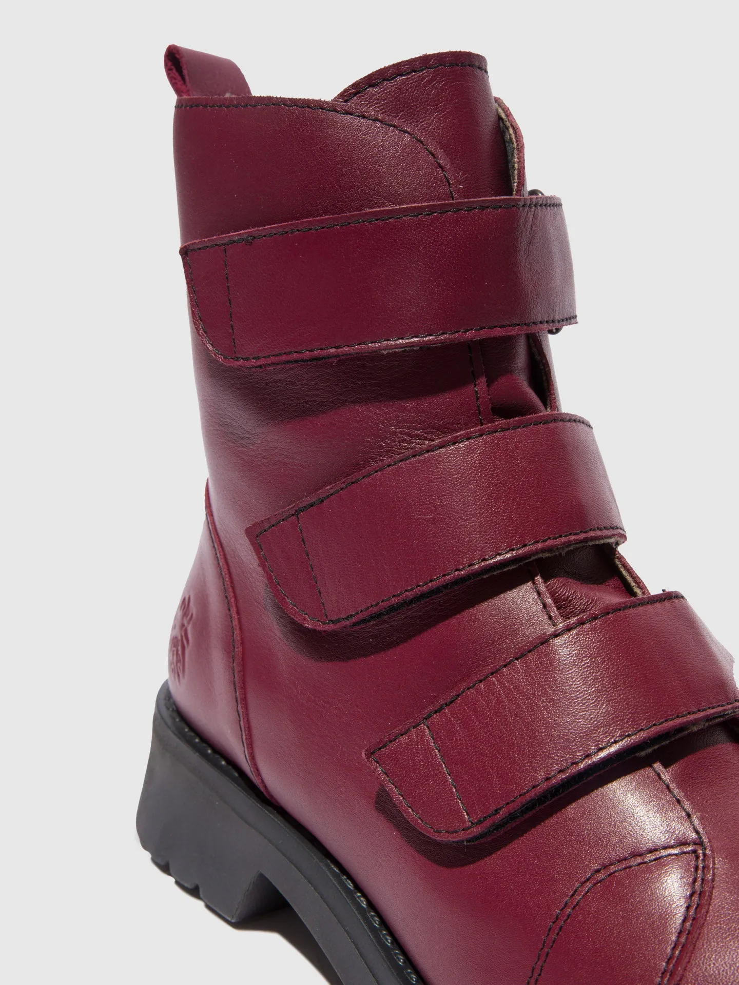 Velcro Ankle Boots RACH790FLY LEATHER WINE(BLACK) sold by Fly London product image thumbnail 4
