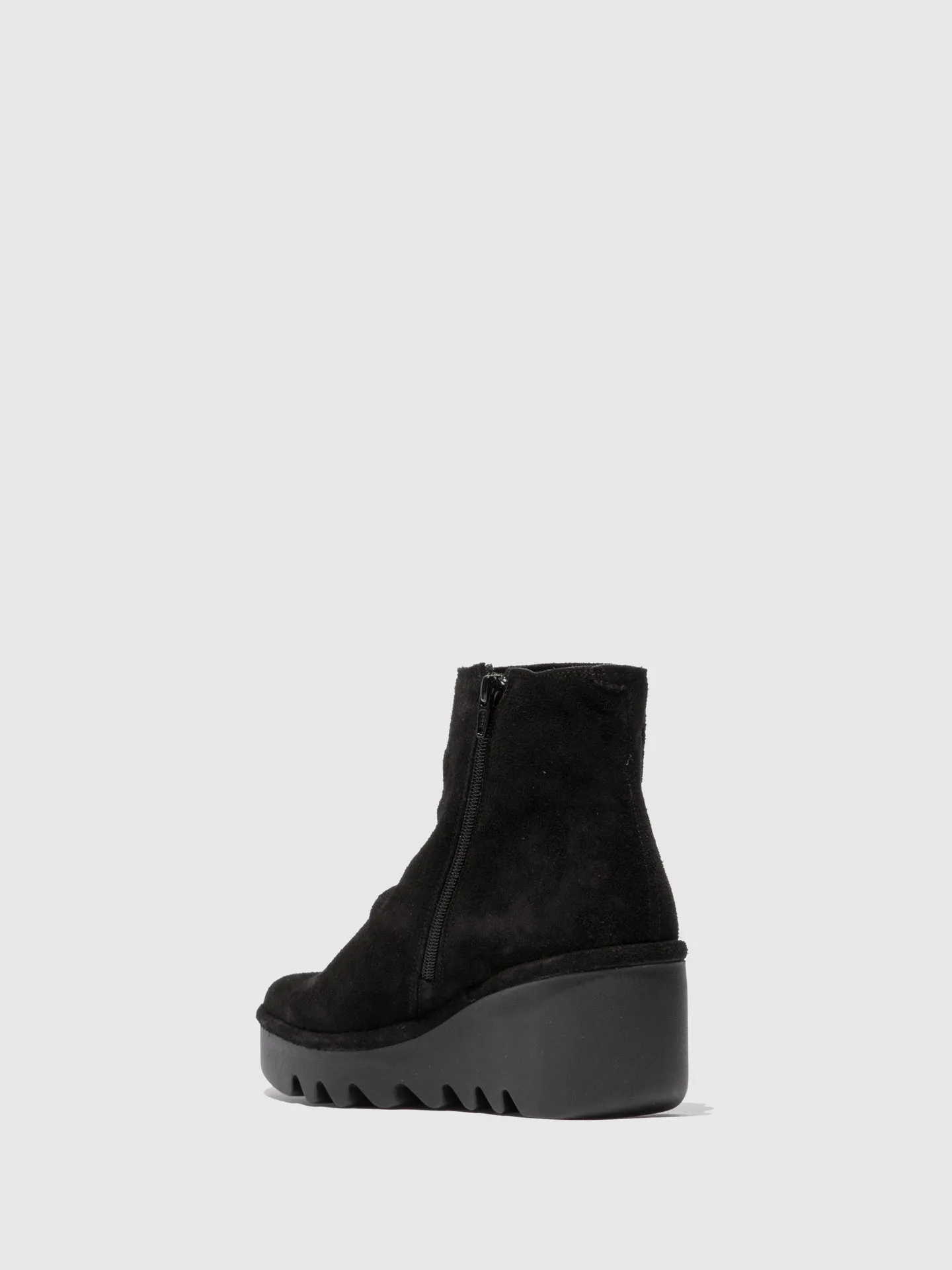 Zip Up Ankle Boots BROM344FLY OILSUEDE BLACK sold by Fly London product image thumbnail 3