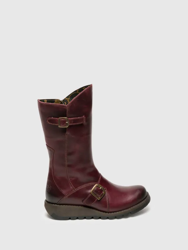 Buckle Boots MES 2 PURPLE sold by Fly London