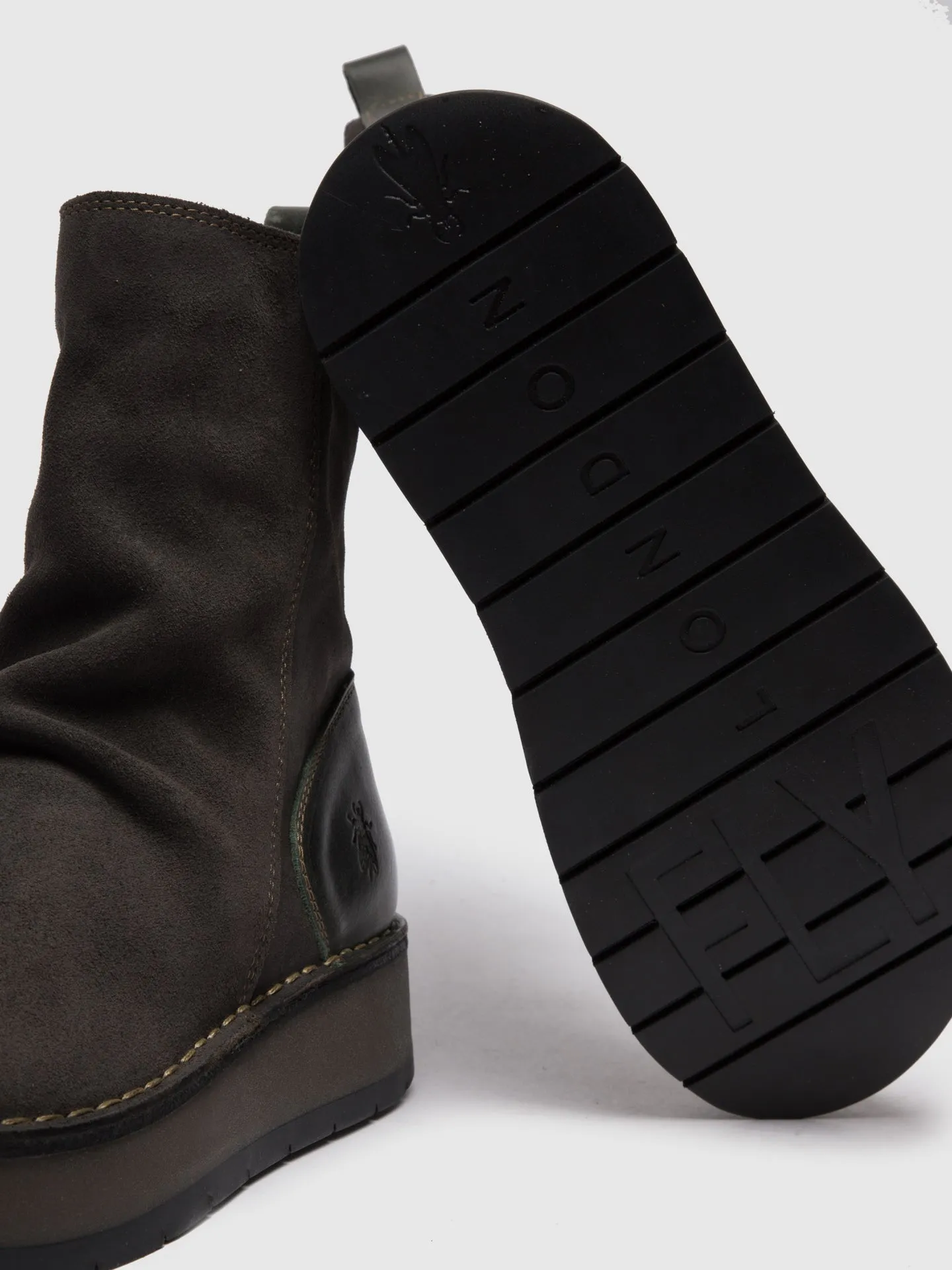 Zip Up Ankle Boots RENO053FLY OILSUEDE/RUG DIESEL sold by Fly London product image thumbnail 4