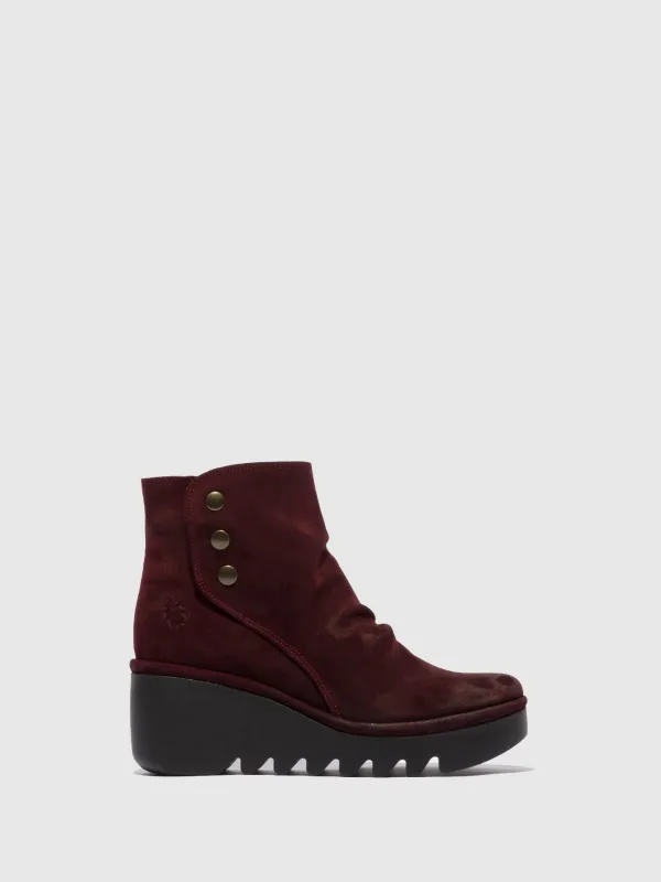 Zip Up Ankle Boots BROM344FLY OILSUEDE WINE sold by Fly London